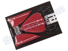 Finy Zestaw do deski Kite SU-2 5cm Red