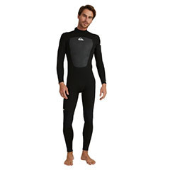 Pianka Quiksilver 4/3mm Prologue Men Back Zip GBS  Steamer Wetsuit Black 2023