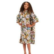Poncho Billabong Hoodie Towel for Girls Paridise Black 2022