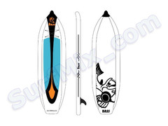 Deska SUP Bass Duall 11 + Wiosło + Leash + Pompka 2018