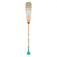 Pagaj John Paddle Beaver Ozdoba Kolorowy Malowany 125 cm WZ2 ze skórzaną pionową zawieszką