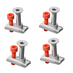 Zestaw Podkładek Nakrętek F-One WingFoil T-Nuts m6 Lokable