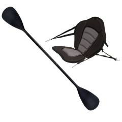 Zestaw Wiosło Kajakowe 225cm z siedziskiem John Paddle