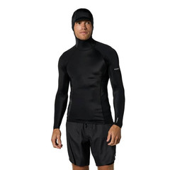 Koszulka Lycra z kapturem Mystic Uncharted Hood Rashvest L/S Black
