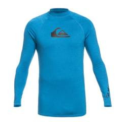 Koszulka długi rękaw Quiksilver All Time LS Rashguard UPF 50 Vallarta Blue Heather 2022