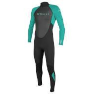 Pianka ONEILL YOUTH REACTOR-2 3/2MM BACK ZIP FULL Black/Ltaqua