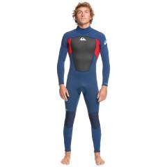 Pianka Quiksilver 4/3mm Prologue Men Back Zip Steamer Wetsuit Insignia / High Risk 2022